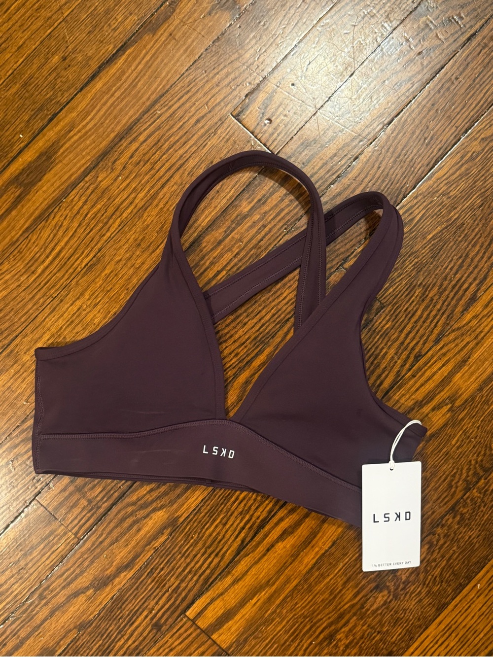 LSKD Stamina Sports Bra - Midnight Plum (Sold Out Online) NWT